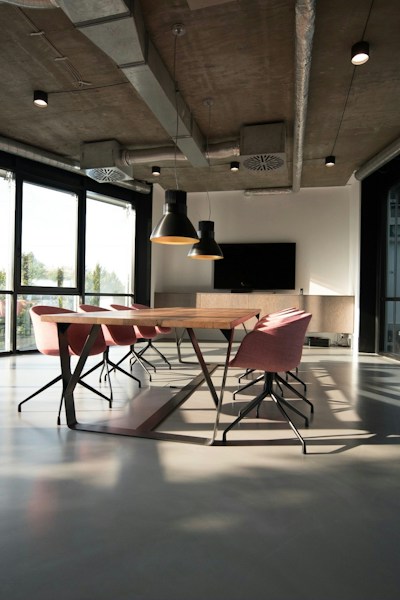 Modern office meeting space