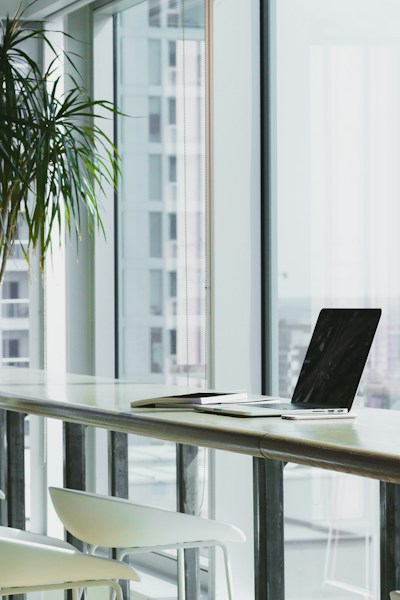 Bright office workspace